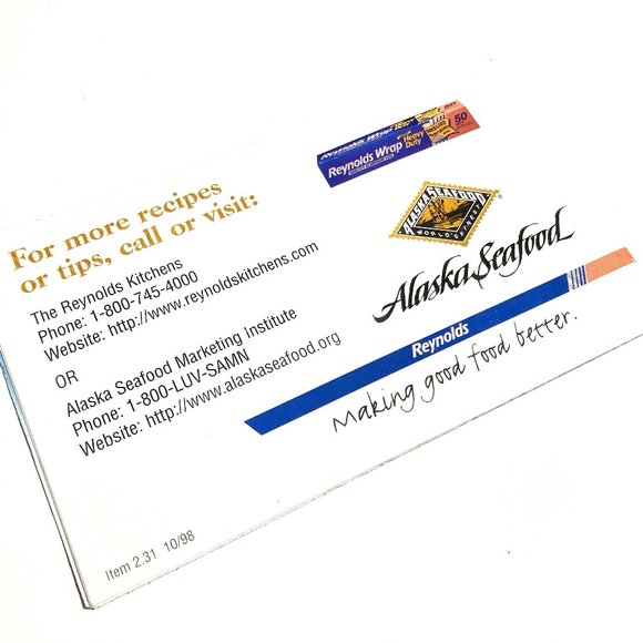 3 Vintage Reynolds Wrap promo Recipe Packets - Picture 3 of 14